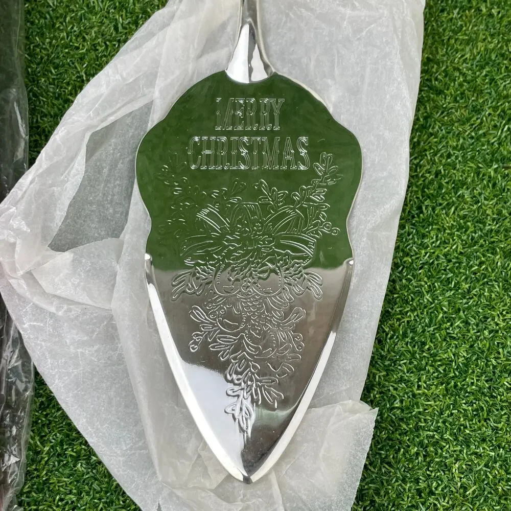 Vintage International Silver Company Silver Plated Christmas Serving Trowel